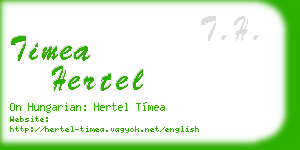 timea hertel business card